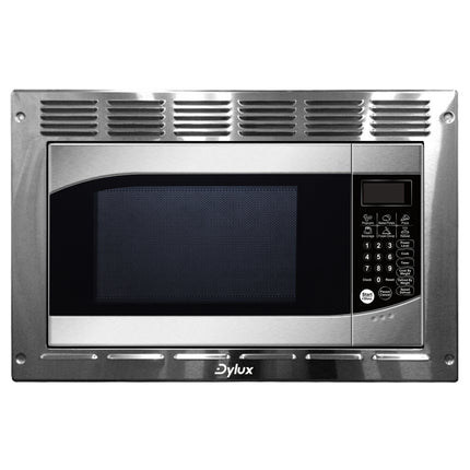 Dylux 0.9 cu. ft. 900W Built-In Microwave Oven with  Auto Cook, Defrost, Child-Lock