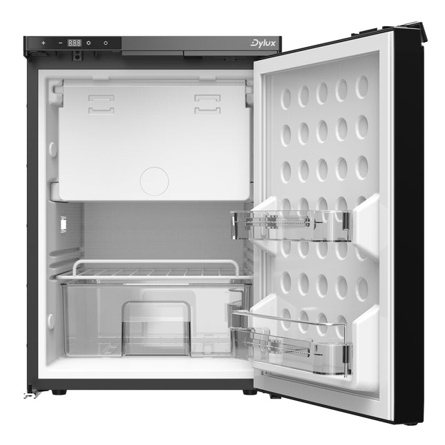 Dylux 1.7 cu. ft. 12V Built-In Fridge - DC Compressor, LED Display, Fridge & Freezer Zones