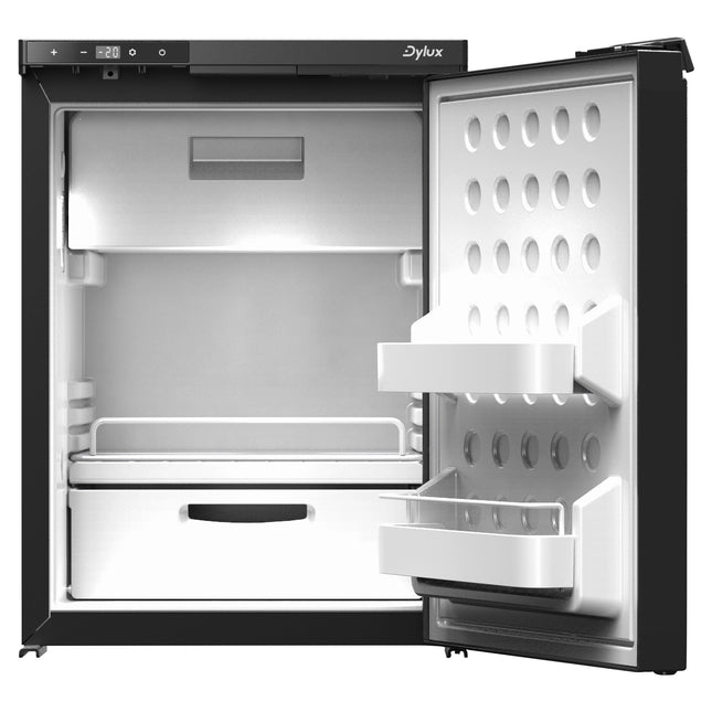 Dylux 1.4 cu.ft. 12V Built-In Fridge - DC Compressor, LED Display, Dual Zones, Battery Protection