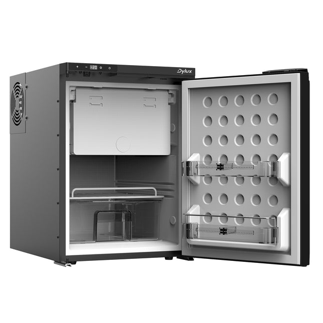 Dylux 1.7 cu. ft. 12V Built-In Fridge - DC Compressor, LED Display, Fridge & Freezer Zones