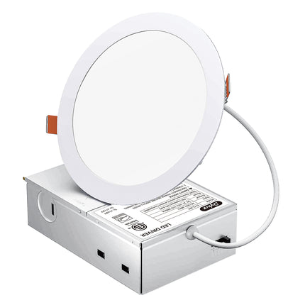 Dylux 4-Inch Recessed Downlight with Junction Box - 3000K CCT, 80+CRI, TRIAC Dimmable, ETL Listed