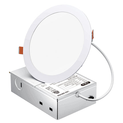 Dylux 4-Inch Recessed Downlight with Junction Box - 5CCT, 90+CRI, Aluminum/PS, for Ceiling Integration