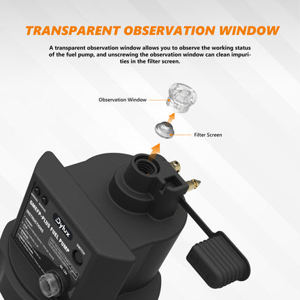 Dylux Automatic Fuel Transfer Pump for Generators – Hands-Free, Multi-Fuel Compatible