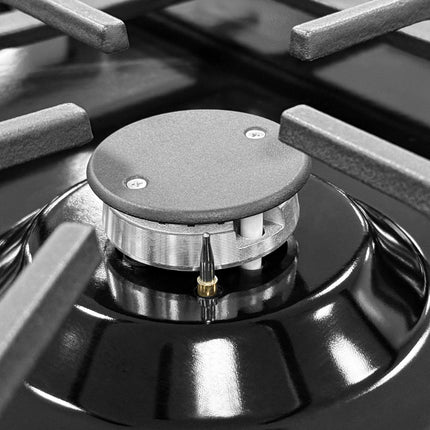 Dylux 24" LP Gas Range for RVs – 4-Burner Cooktop with 3.73 cu. ft. Convection Oven & Storage Drawer