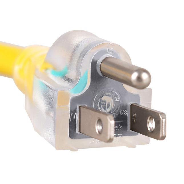 Dylux 15 Amp Power Cord Set – 25/30 Feet with Fully Molded Ends for Harsh Environments