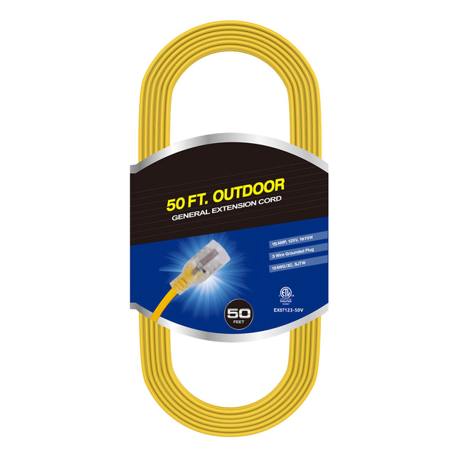 Dylux 15 Amp Power Cord Set – 25/30 Feet with Fully Molded Ends for Harsh Environments