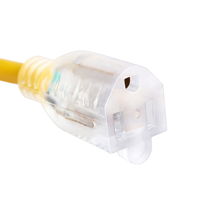 Dylux 15 Amp Power Cord Set – 25/30 Feet with Fully Molded Ends for Harsh Environments