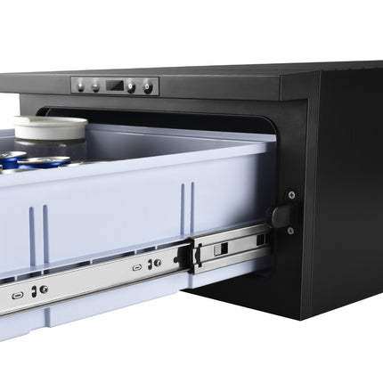 Dylux 0.73 cu. ft. Built-In Drawer Refrigerator - 12/24V DC & 100-240V AC Dual Power for RVs, Campers, and Trucks