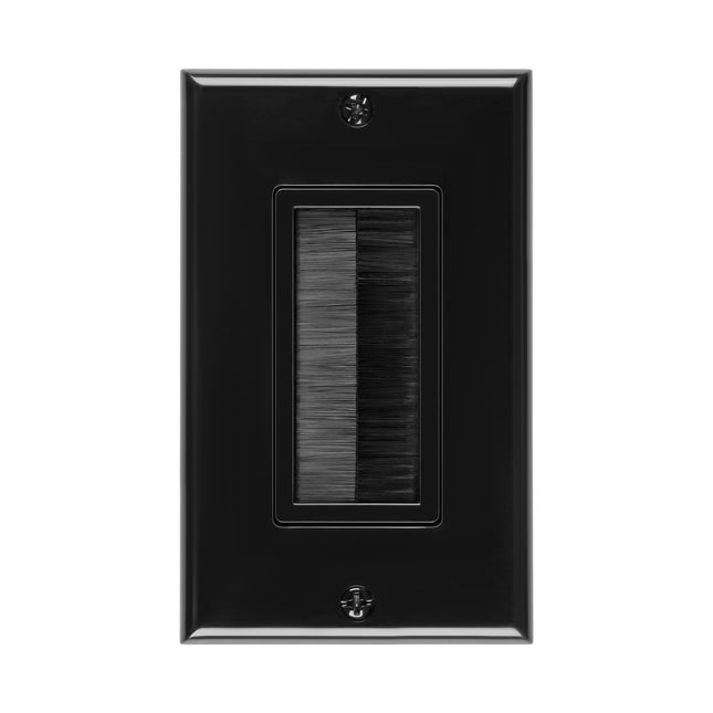 Dylux Decora Brush Wall Plate - Efficient Cable Management Design