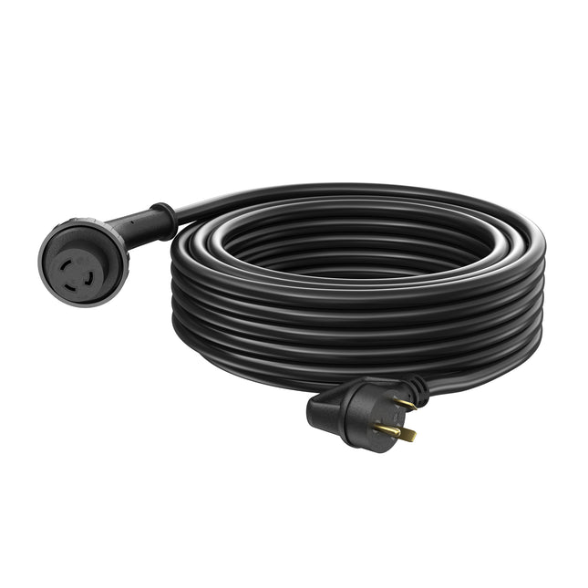 Dylux 30A RV Power Extension Cord with Handle - 30 FT 10 Gauge with TT-30P to L5-30R Locking Connector