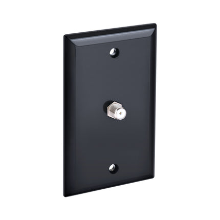 Dylux F81 Coax Wall Plate with 1-to-2 Splitter on the backside– Single or Dual Port