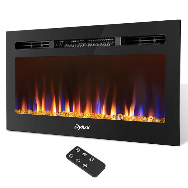 Dylux 30" Electric Fireplace for RV - Crystal