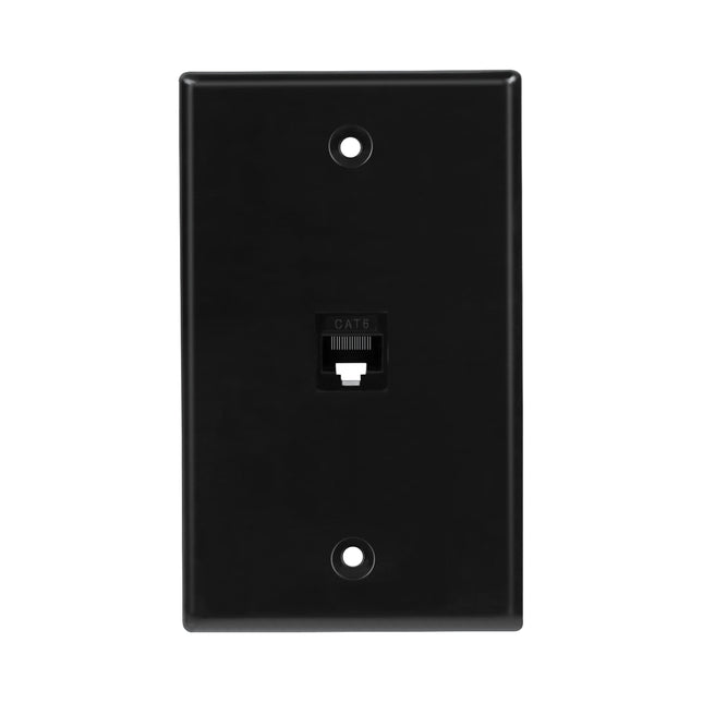 Dylux 1-Port Cat6 Female-to-Female Wall Plate - High-Speed Network Ports