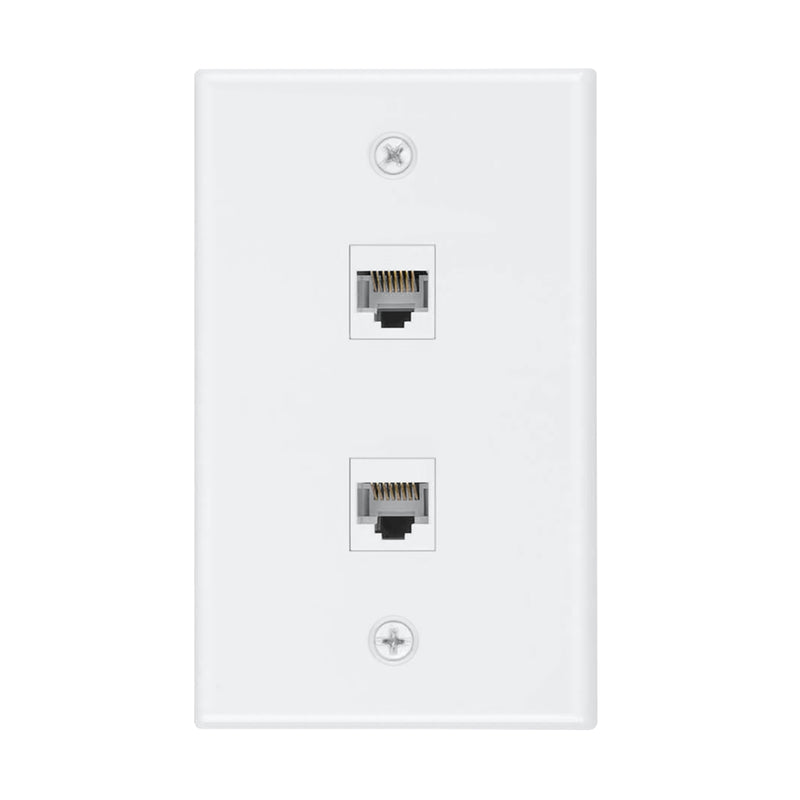 Load image into Gallery viewer, 2 Port Cat6 Female to Female Wall Plate
