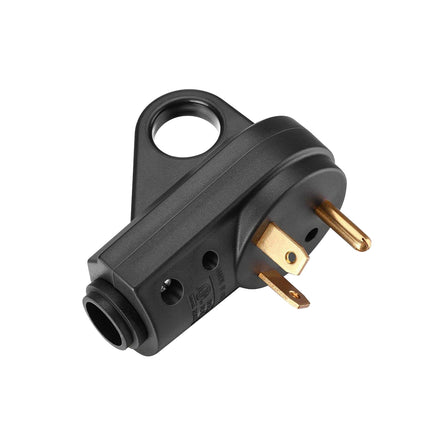 Dylux 30A RV Power Plug - Male/Female, Durable Molded Design with Handle