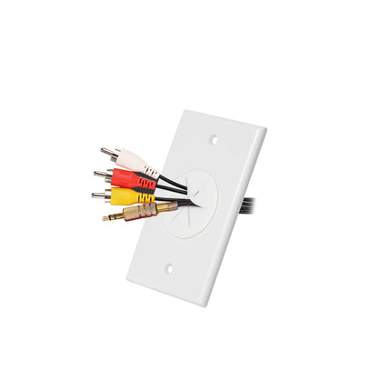 Cable Pass Through Wall Plate Flexible Silicon Insert