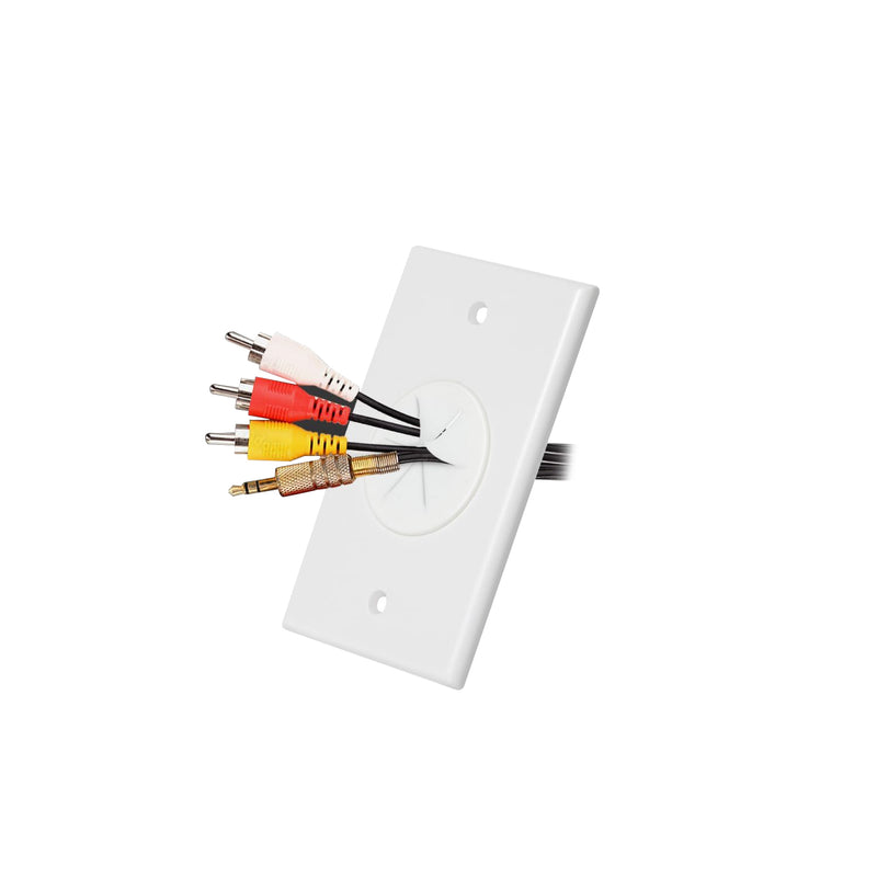 Load image into Gallery viewer, Cable Pass Through Wall Plate Flexible Silicon Insert
