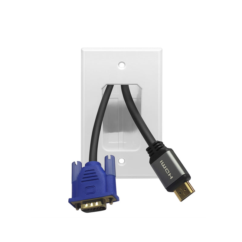 Load image into Gallery viewer, Cable Recessed Wall Plate Single Size
