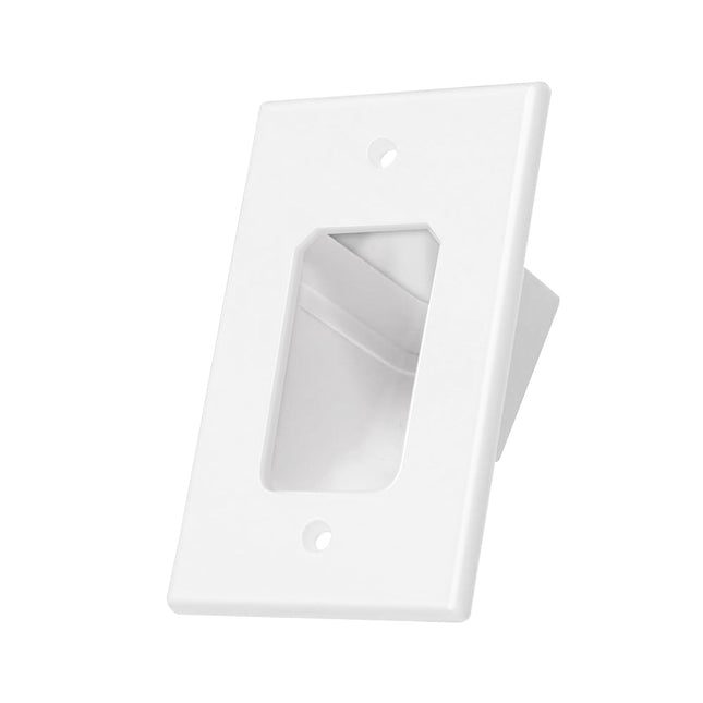 Cable Recessed Wall Plate Single Size