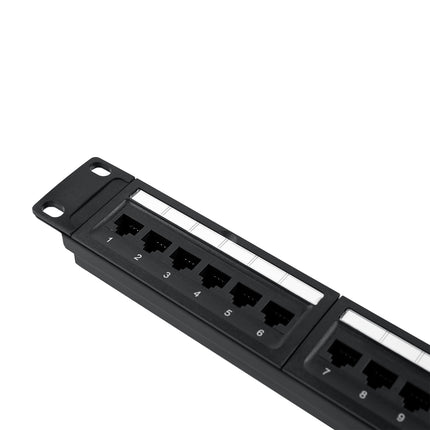 Cat.6 UTP Patch Panel with Rack Mount and Small Punch Down Tool and Cable Management