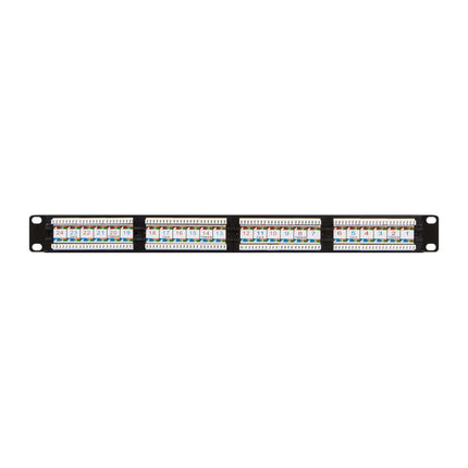 Cat.6 UTP Patch Panel with Rack Mount and Small Punch Down Tool and Cable Management