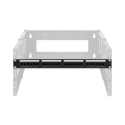 Cat.6 UTP Patch Panel with Rack Mount and Small Punch Down Tool and Cable Management