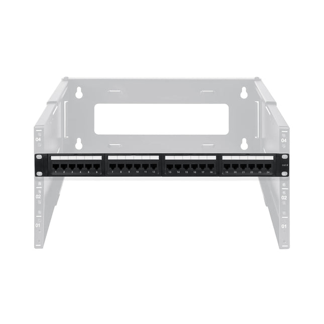 Cat.6 UTP Patch Panel with Rack Mount and Small Punch Down Tool and Cable Management