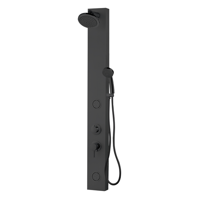 Dylux 3-in-1 RV Shower Panel System — Adjustable Rainfall, Dual Massage Jets, Handheld Spray & Easy Installation