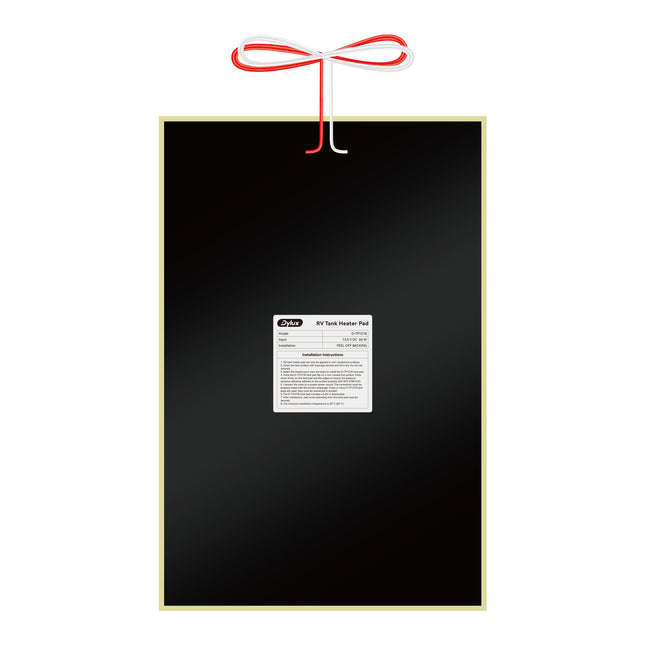 Dylux RV Tank Heating Pad 65W | 18"x12" Thermostat-Controlled Pad for 40 Gallon Water Tanks