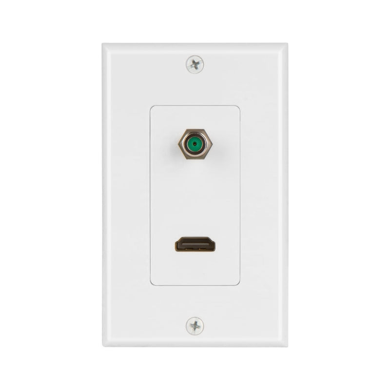 Load image into Gallery viewer, Decora HDMI Wall Plate with F81 Adapter(Nickel Plated 3Ghz)
