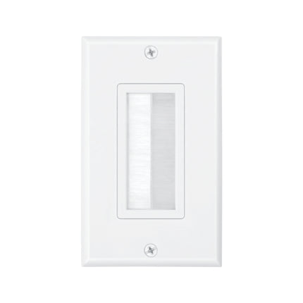 Dylux Decora Brush Wall Plate - Cable Management