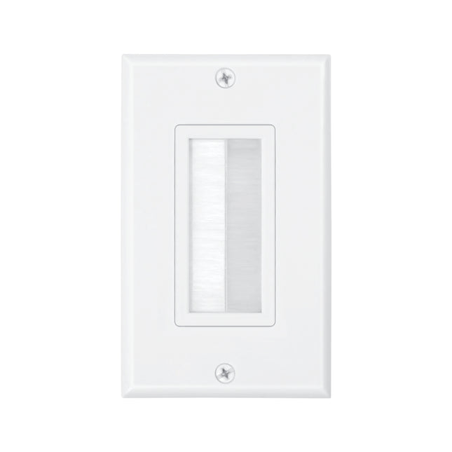 Dylux Decora Brush Wall Plate - Cable Management