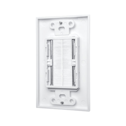 Dylux Decora Brush Wall Plate - Cable Management