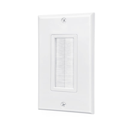 Dylux Decora Brush Wall Plate - Cable Management