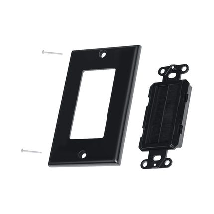 Dylux Decora Brush Wall Plate - Cable Management