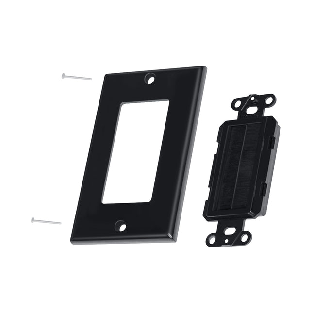 Dylux Decora Brush Wall Plate - Cable Management