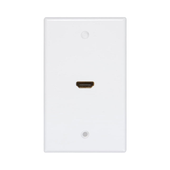 Dylux 1-Port HDMI Wall Plate with 180-Degree Female-to-Female Adapter