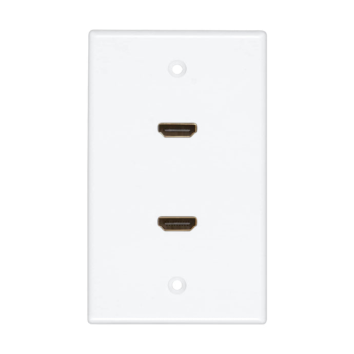 HDMI Wall Plate with 2 HDMI F-F 180D Adaptor