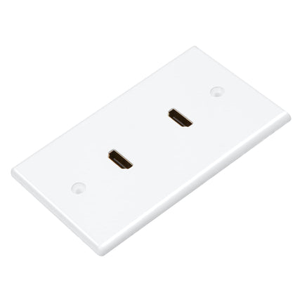 HDMI Wall Plate with 2 HDMI F-F 180D Adaptor