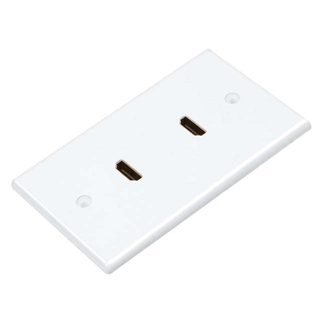 HDMI Wall Plate with 2 HDMI F-F 180D Adaptor