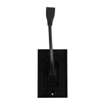 Dylux 1-Port HDMI 2.0 Wall Plate with 5.12in Female-to-Female Extension Cable