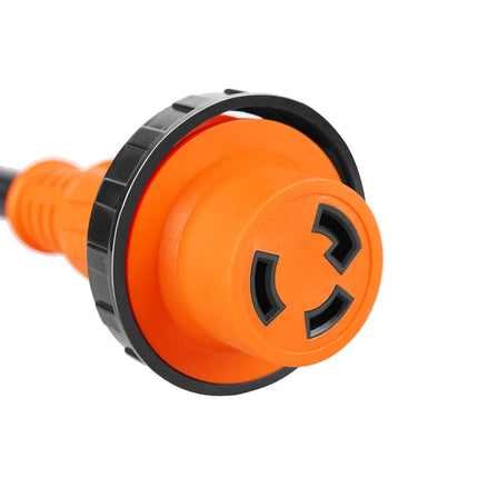 Dylux RV Power Pigtail Adapter – 12 Inch, Fixes Power Mismatches Between Inlet, Cord & Source