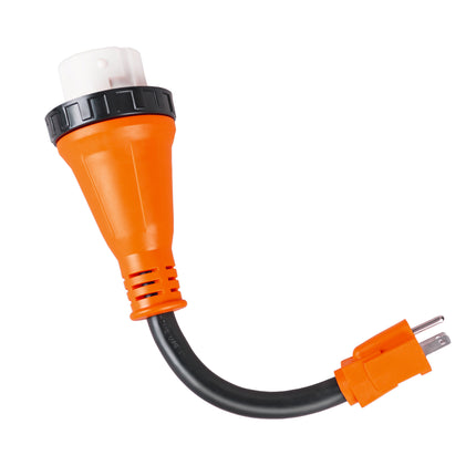 Dylux RV Power Pigtail Adapter – 12 Inch, Fixes Power Mismatches Between Inlet, Cord & Source