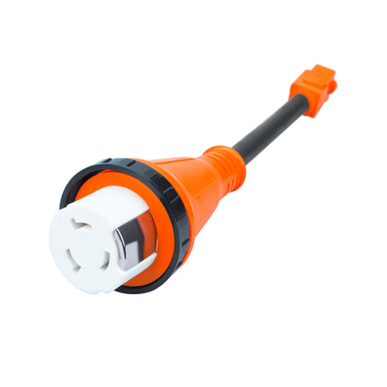 Dylux RV Power Pigtail Adapter – 12 Inch, Fixes Power Mismatches Between Inlet, Cord & Source