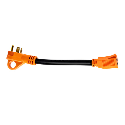 Dylux RV Power Pigtail Adapter – 12 Inch, Fixes Power Mismatches Between Inlet, Cord & Source